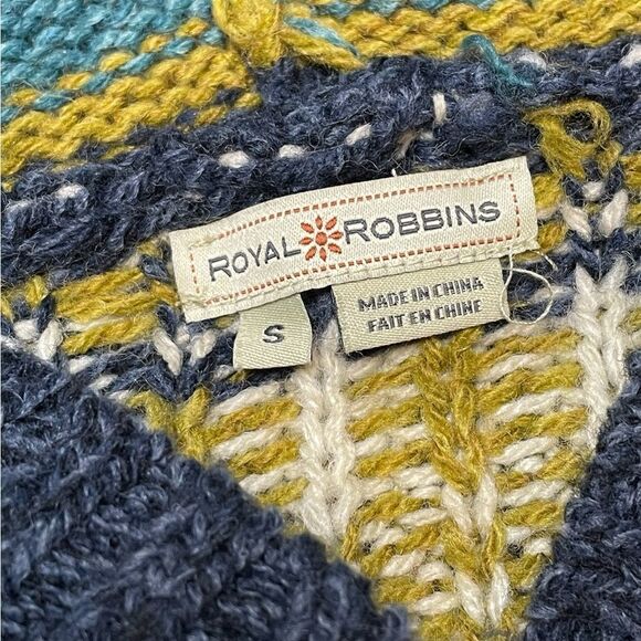 ROYAL ROBBINS Fair Isle Cardigan Sweater Size Small - Picture 7 of 7